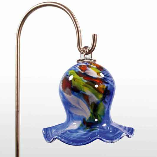 Glas Maiglöckchen 15 cm hängend mit Stab mundgeblasen (12902)