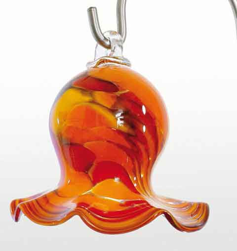 Glas Maigl�ckchen 15 cm h�ngend mit Stab mundgeblasen (12902fli-etn)