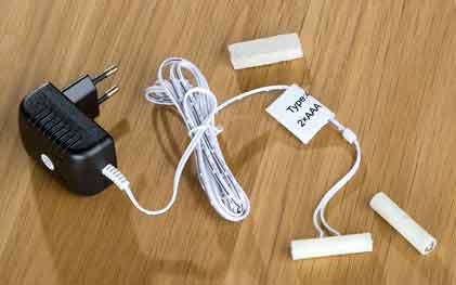 Adapter f�r 2xAAA Batterien als Netzanschluss (G41028) 