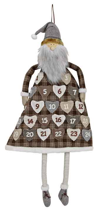 Adventskalender Nikolaus Textil 100 cm (12306w)