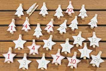 Adventskalender Klammer Holz (1001231)