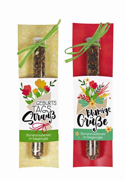 Blumensamen im Reagenzglas statt Blumenstrau� (G44635)