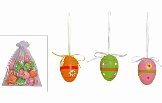 Ostereier Hänger 12er-Set bunt (24499w)