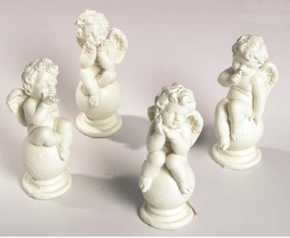 Engel auf Kugel, 4er-Set (26055)