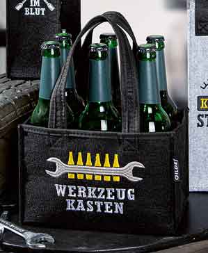 Flaschenhalter Flaschentasche Flaschentr�ger Werkzeugkasten Filz (G51189)