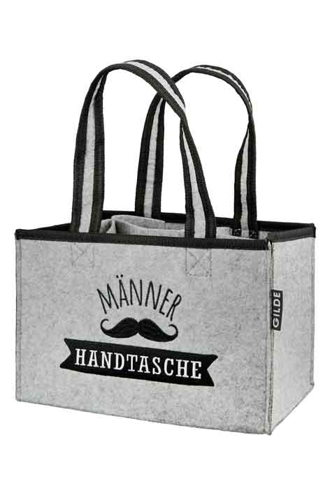 Flaschenhalter Flaschentasche Flaschentr�ger M�nnerhandtasche Filz (G44952)