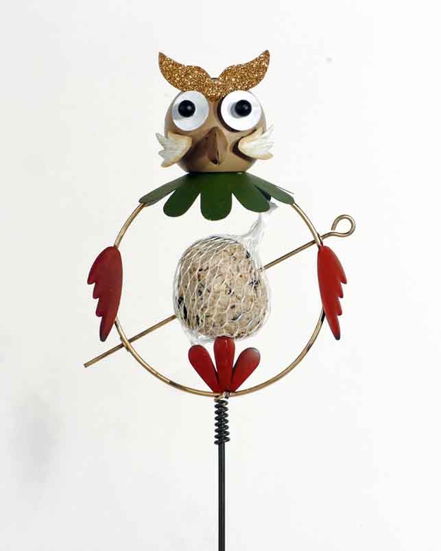 Meisenknödelhalter Gartenstecker EULE (930220)