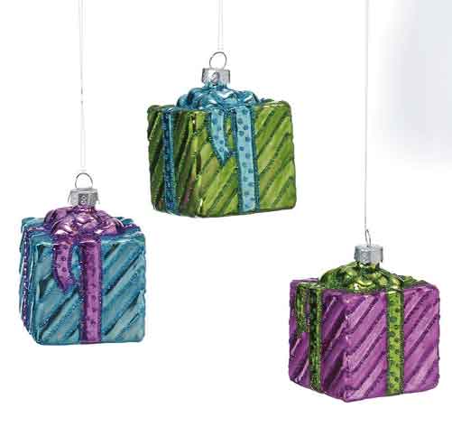 Baumschmuck Hänger Glas Geschenk 3er-Set (465260)