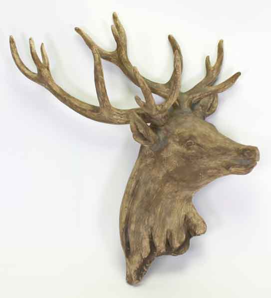 Wanddeko Hirsch braun 49 cm (V39268)