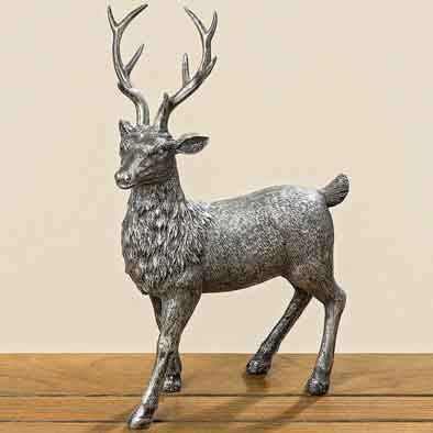 Hirsch anthrazit stehend 36 cm (725290)