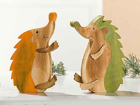 Igel Holz 2er-Set (44233G)