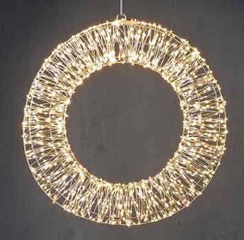 Kranz beleuchtet Leuchtkranz 1200 LED warm-weiß 45 cm (E1126489)