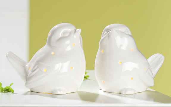 LED Vogel mit Beleuchtung 2er-Set (G34749)