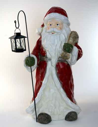 Weihnachtsmann Nikolaus Mit Led Solar Laterne Gross Nur 69 00 Eur