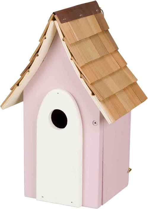 Nistkasten Aus Platanenholz Für Vögel - Wetterfest & Naturnah 20,5x15,5x15,5 Cm