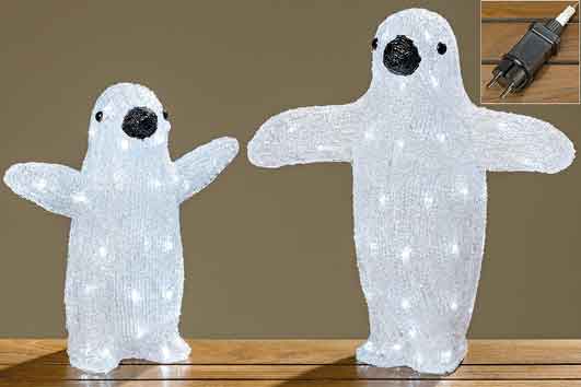 Acryl Pinguin 30 cm LED Beleuchtung (833680)