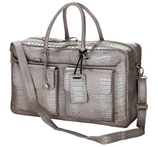 Reisetasche Robert Bull & Hunt Leder grau (G44458)