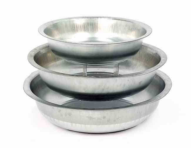 Schale Wasserschale Metall 3 Grossen Grau 921070 Nur 9 95 Eur