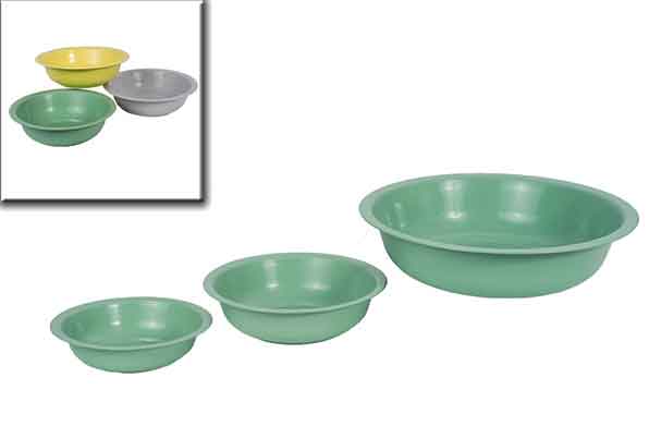 Schale Wasserschale Metall grau 36 cm (921766)