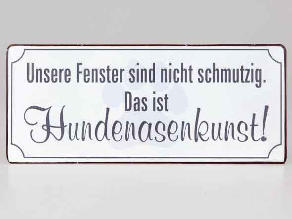 Schild Hundenasenkunst (Fo603555)