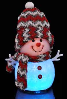 LED Schneemann 32 cm mit Musik (76168)