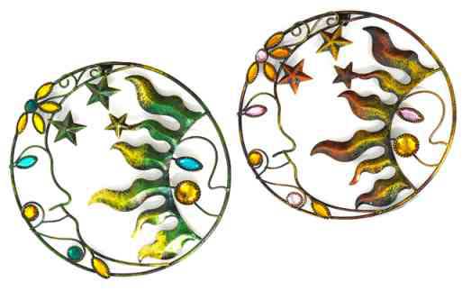 Wanddeko SONNE Wandbild Metall 20 cm (921413)