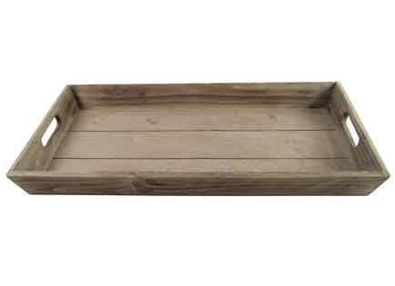 Tablett Holz braun 48 x 30 cm (D732793)