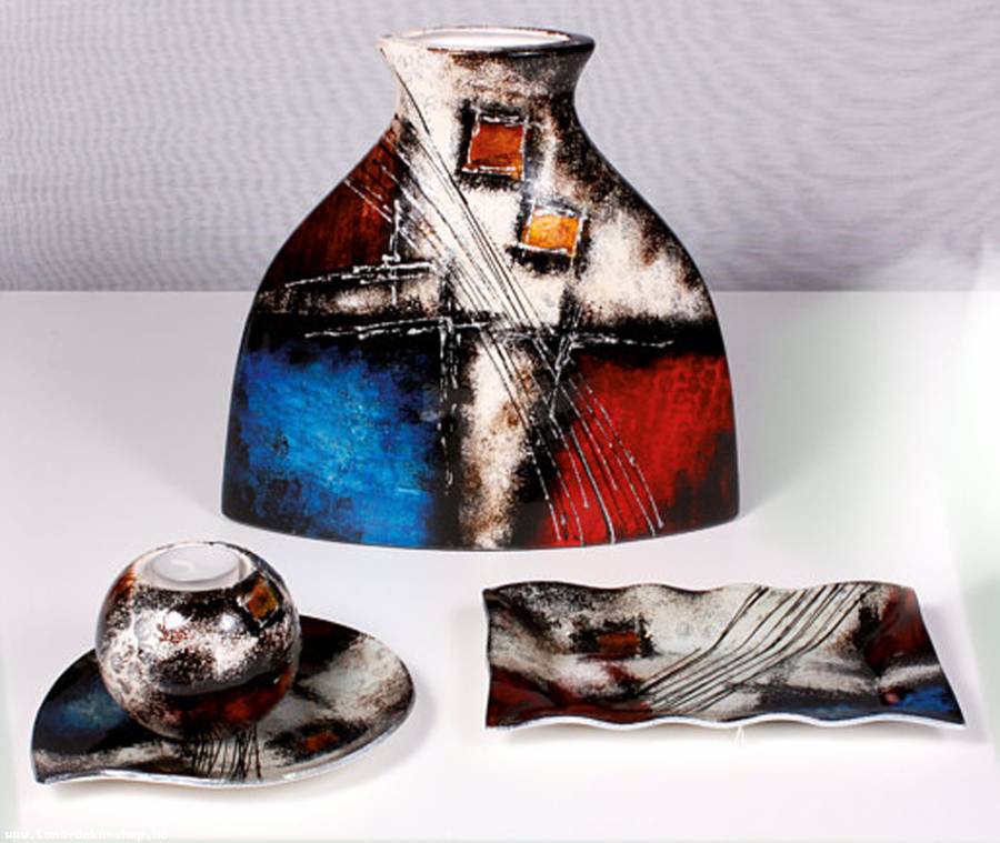 Teller Glas Deko Schale Kassiopeia 19 cm rund (S550002)