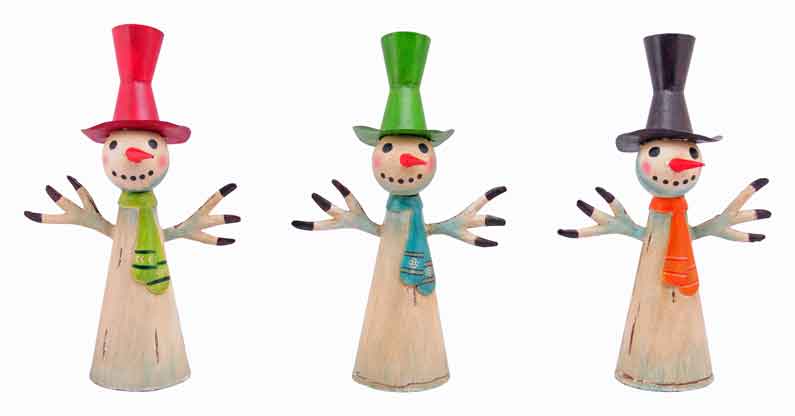 Zaunhocker Schneemann groß (218924e)